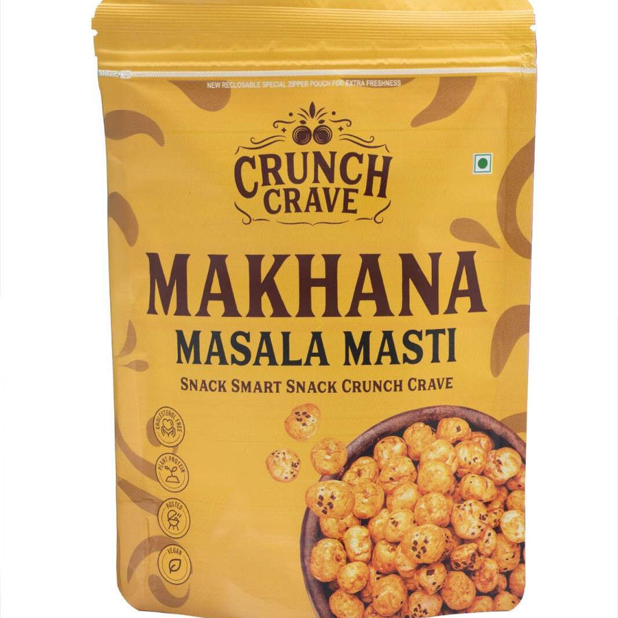 Masala Masti– Desi Tadka by CrunchCrave – Roasted & Flavoured Makhana(45g) Masala Masti– Desi Tadka by CrunchCrave – Roasted & Flavoured Makhana(45g)
