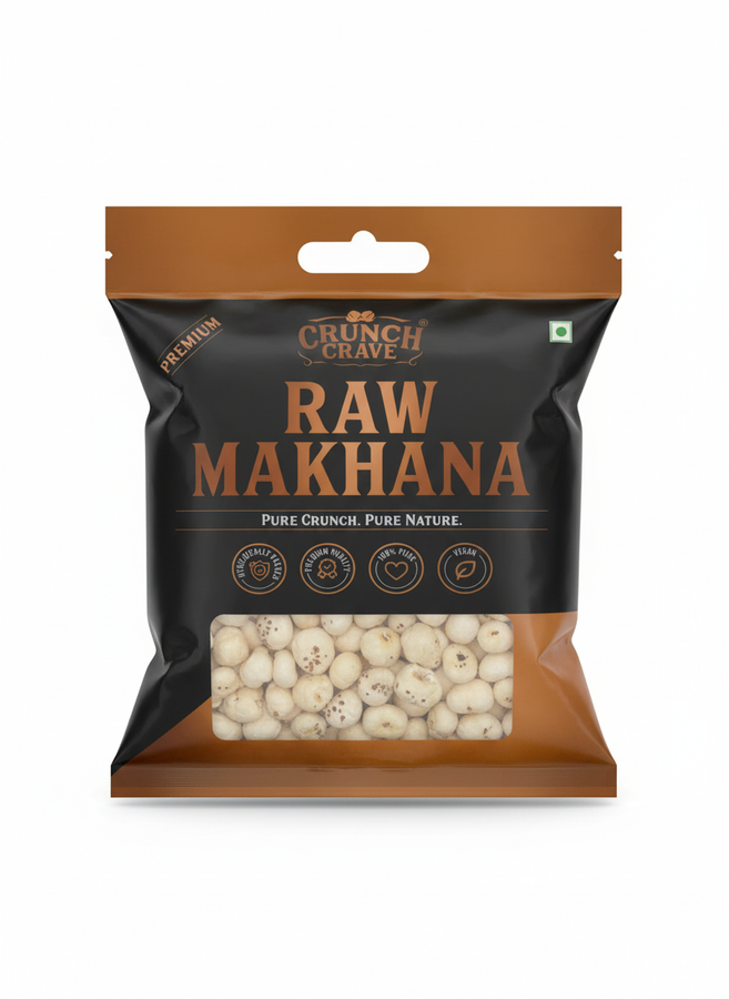 Raw Makhana - by CrunchCrave(250g) Raw Makhana - by CrunchCrave(250g)