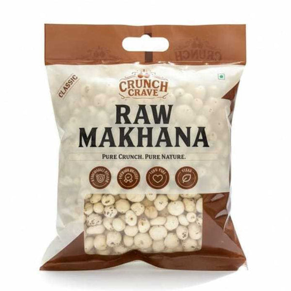 Classic Raw Makhana - by CrunchCrave(250g)