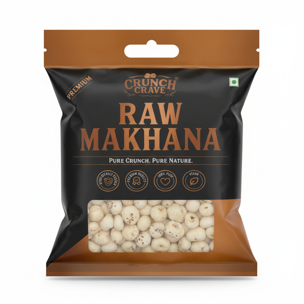 Raw Makhana - by CrunchCrave(250g)