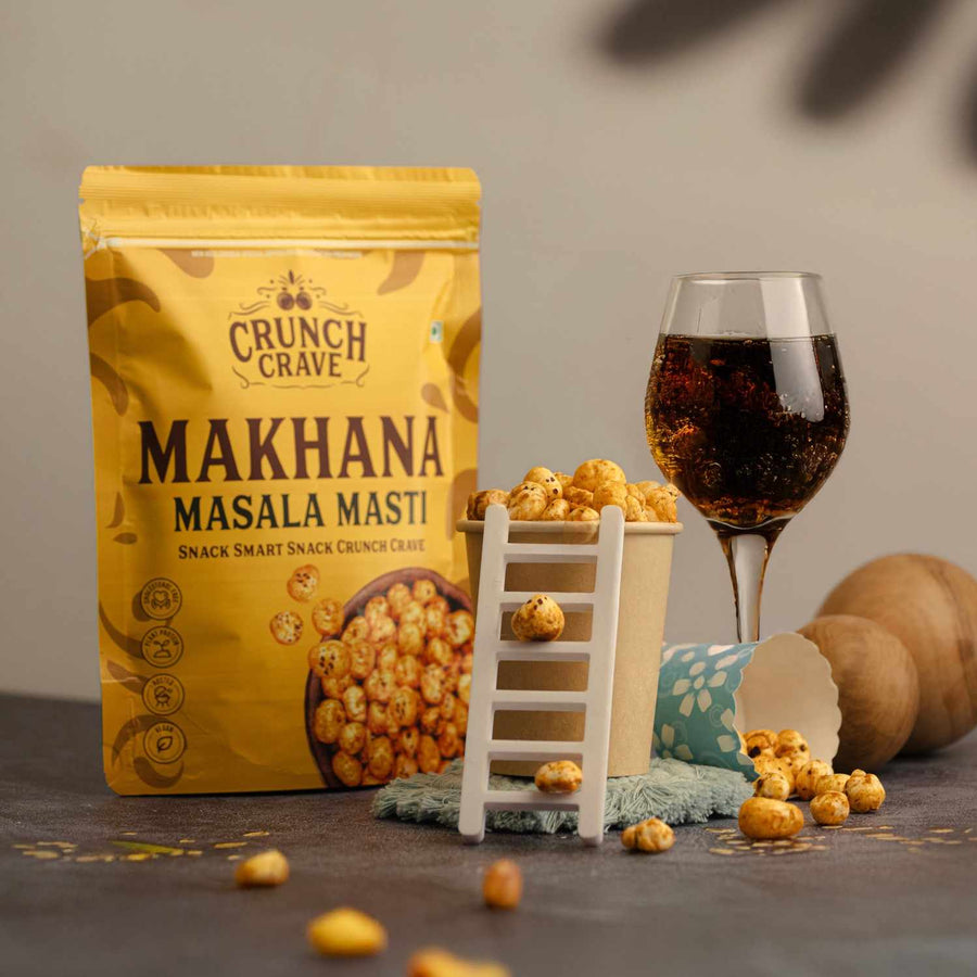 Masala Masti– Desi Tadka by CrunchCrave – Roasted & Flavoured Makhana(45g)